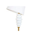 Floor Lamp Home ESPRIT White Golden 220 V 43 x 43 x 170 cm - Декорация и Осветление<<<Дом