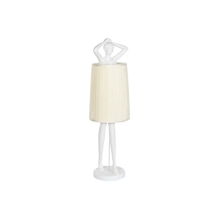 Floor Lamp Home ESPRIT White Resin 50 W 220 V 46 x 41 x 137,5 cm - Декорация и Осветление<<<Дом