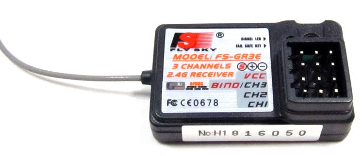 FlySky Transmitter FS-GT3B-000 + Receiver FS-GR3 Set 3 channels AFHDS - Transmitters<<<Transmitter systems<<<RC