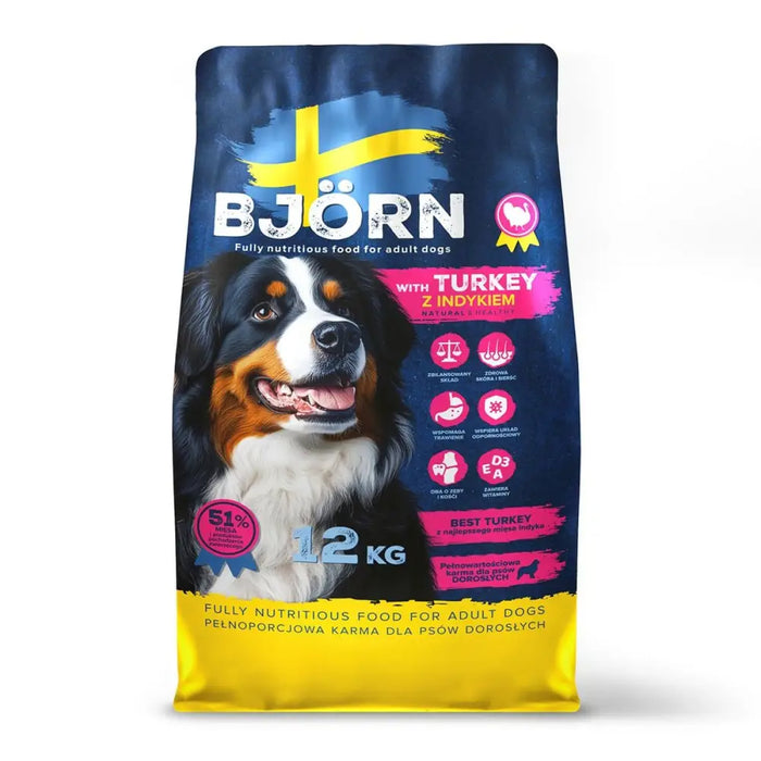 Fodder Bjorn Turkey 12 kg - Хранене на домашни любимци<<<Домашни Животни<<<Дом Градина<<<BigBuy&&&Dry foodDLP-KAS<<<For