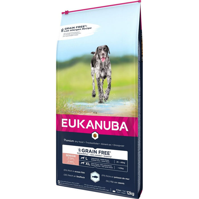 Fodder Eukanuba Grain Free Senior large/giant breed Senior Fish 12 kg - Хранене на домашни любимци<<<Домашни