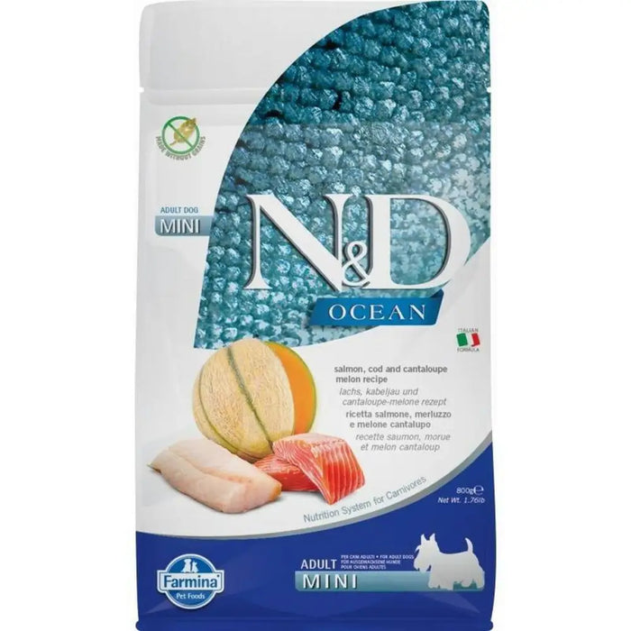 Fodder Farmina N&D Ocean Adult Melon Salmon Fish Cod 800 g - Хранене на домашни любимци<<<Домашни Животни<<<Дом