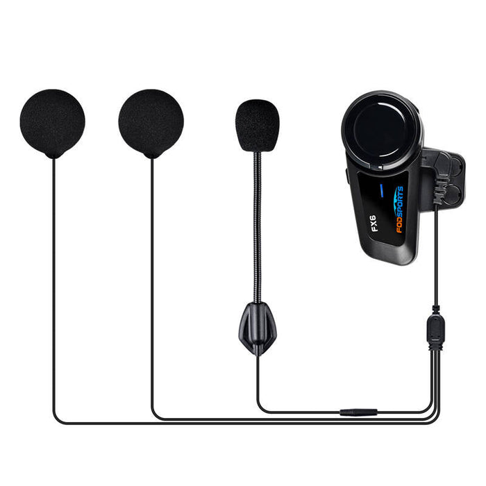 Fodsports FX6 motorcycle intercom (black) - Intercoms<<<Audio<<<InnproXML