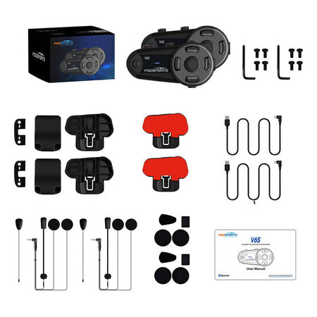 Fodsports V6S motorcycle intercom two-pack - Intercoms<<<Audio<<<InnproXML