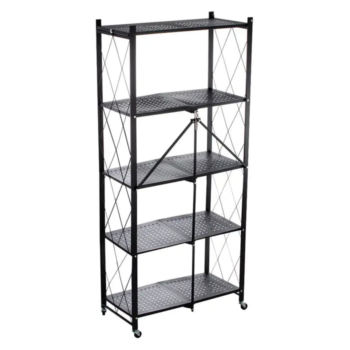 FOLDABLE METAL RACK KTN VTFS505BK 71X34X157 - Стелажи<<<Стелажи<<<Мебели и