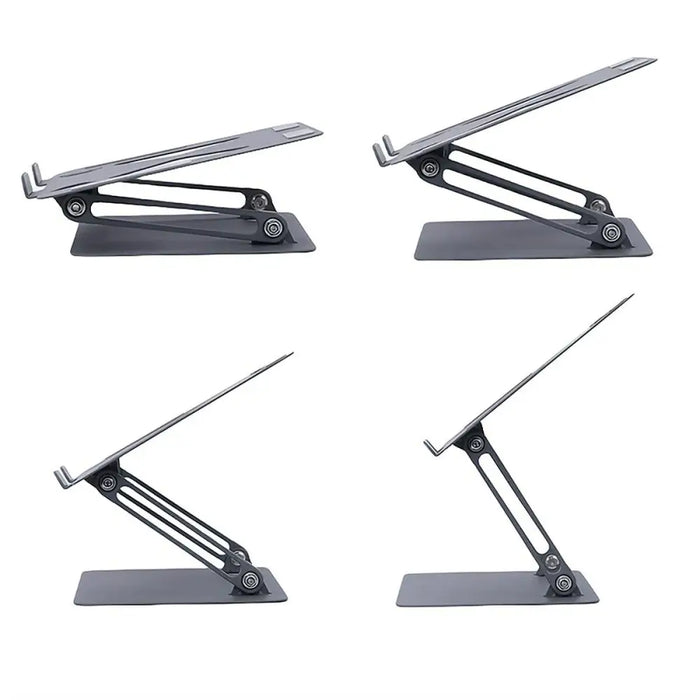 Folding and Adjustable Laptop Stand Media Tech MT2661 Silicone Aluminium Carbon steel - Монтиране на