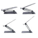 Folding and Adjustable Laptop Stand Media Tech MT2661 Silicone Aluminium Carbon steel - Монтиране на