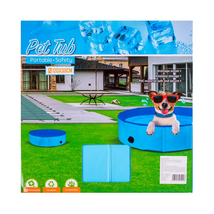 Folding dog pool - 120x30cm - To sleepDLP-LEG<<<For the dogDLP<<<ActionPL