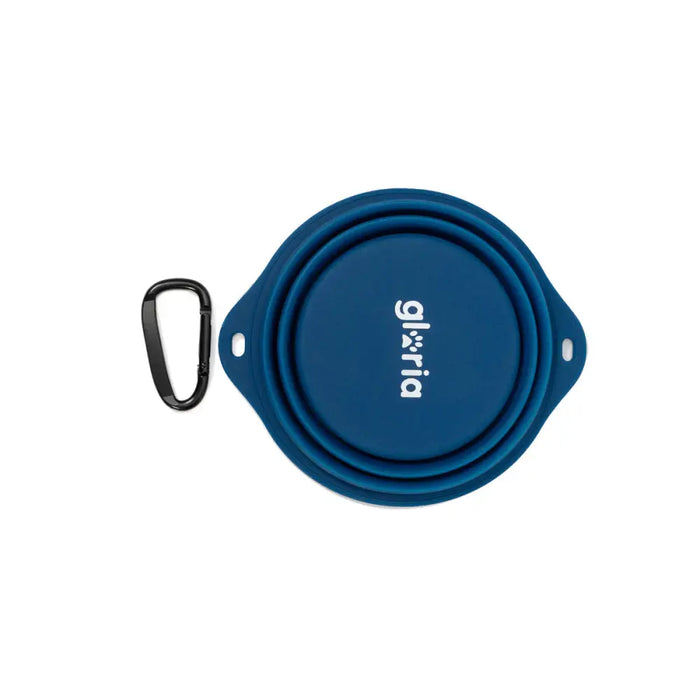 Folding Pet Bowl Gloria Blue Silicone Aluminium 550 ml - Домашни Животни<<<Дом Градина<<<BigBuy&&&Купички за храна и