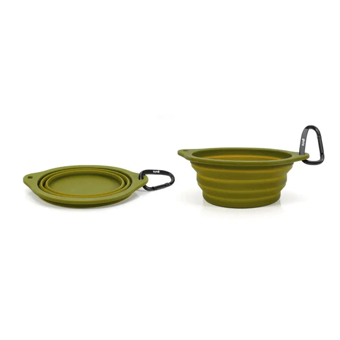 Folding Pet Bowl Gloria Green Silicone Aluminium 550 ml - Домашни Животни<<<Дом Градина<<<BigBuy&&&Купички за храна и