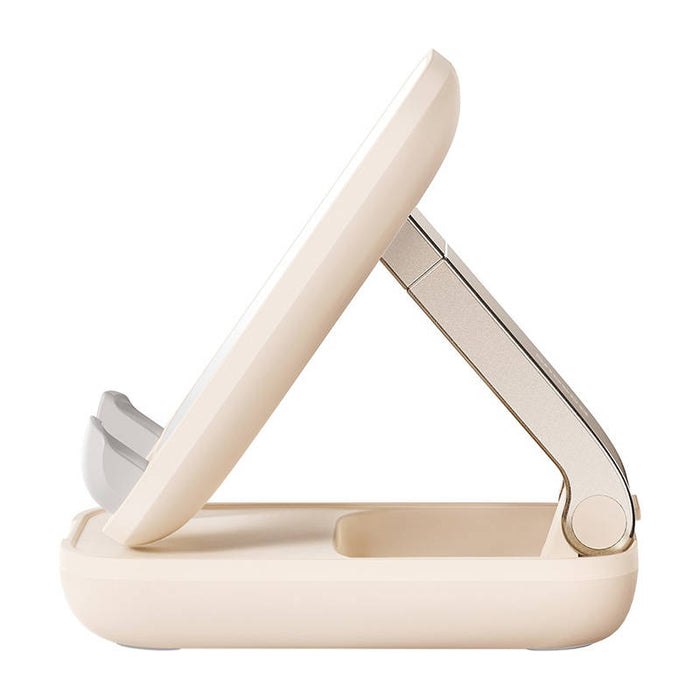 Folding Phone Stand Baseus with mirror (beige) - Straps mounts and holders<<<Mounts<<<Tripods<<<Selfie
