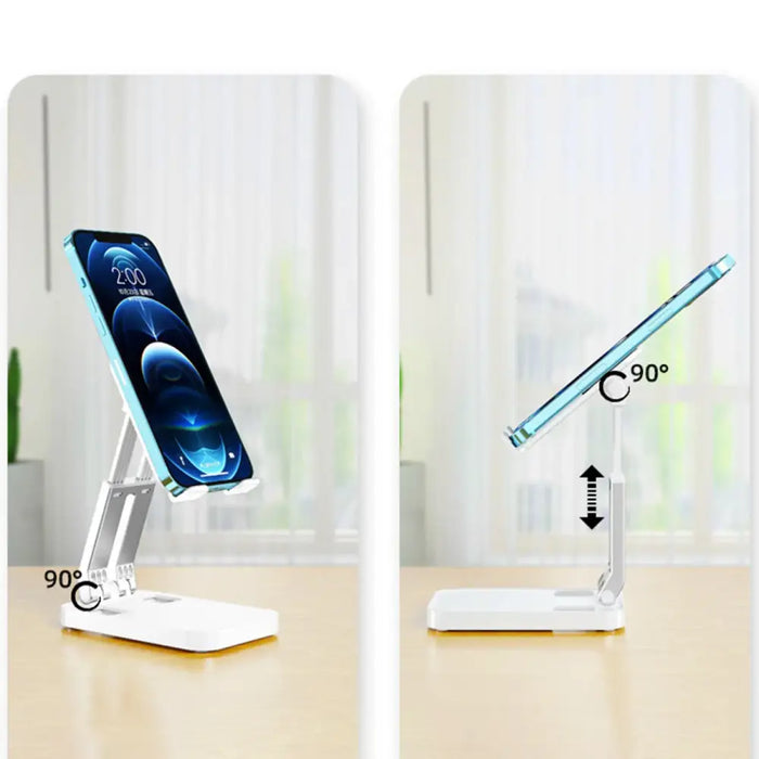 Folding phone stand for tablet (K15) - white - Cell phone holders<<<HurtelXML