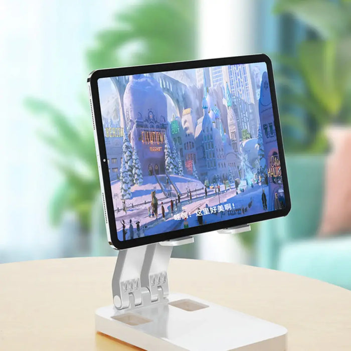 Folding phone stand for tablet (K15) - white - Cell phone holders<<<HurtelXML