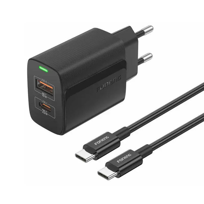 Foneng EU66 A + C 2 Charger Black - mains chargers<<<Chargers<<<GSM Accessories<<<InnproXML