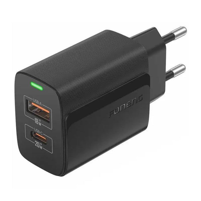 Foneng EU66 A + C 2 network charger (PD20W) black - mains chargers<<<Chargers<<<GSM Accessories<<<InnproXML