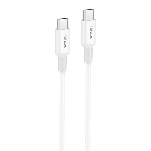 Foneng X106 60W USB-C to USB-C cable 1.2m (white) - USB-C to USB-C<<<USB cables<<<GSM Accessories<<<InnproXML
