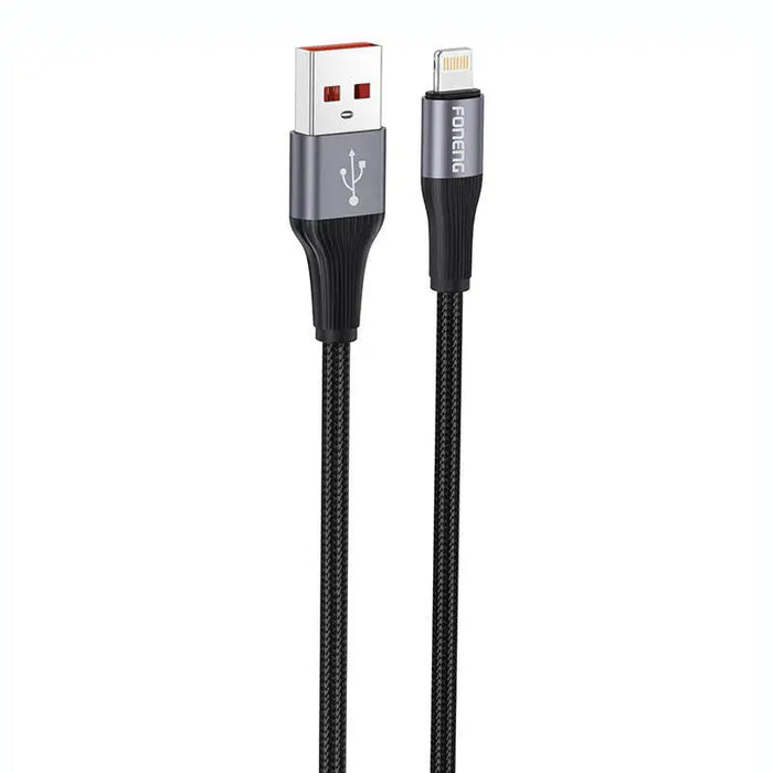 Foneng X112 USB-A to Lightning cable 2.4A 1m (black) - USB to Lightning<<<USB cables<<<GSM Accessories<<<InnproXML