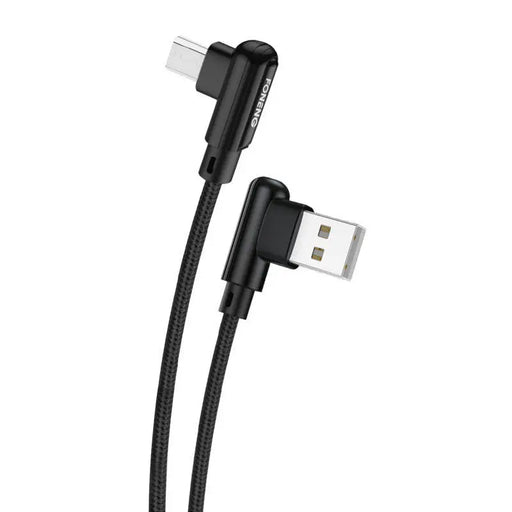 Foneng X70 Angled USB to Micro USB Cable 3A 1m (Black) - USB to Micro USB<<<USB cables<<<GSM Accessories<<<InnproXML