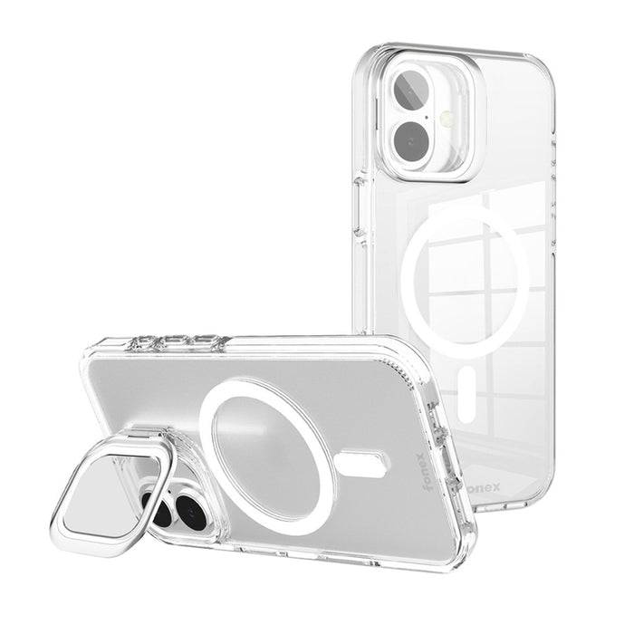 FONEX HARD CASE IPHONE 16 CLEAR/WHITE