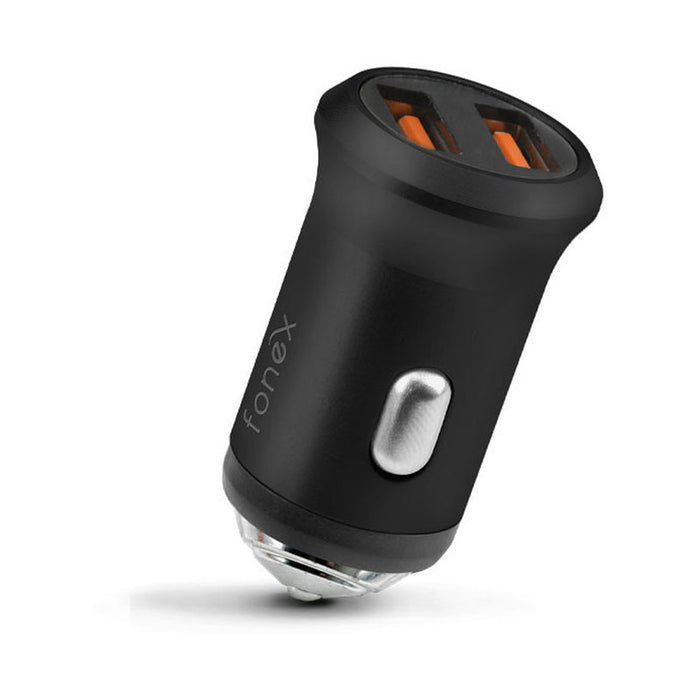CHARGER 12V FONEX 2xUSB-A BLACK