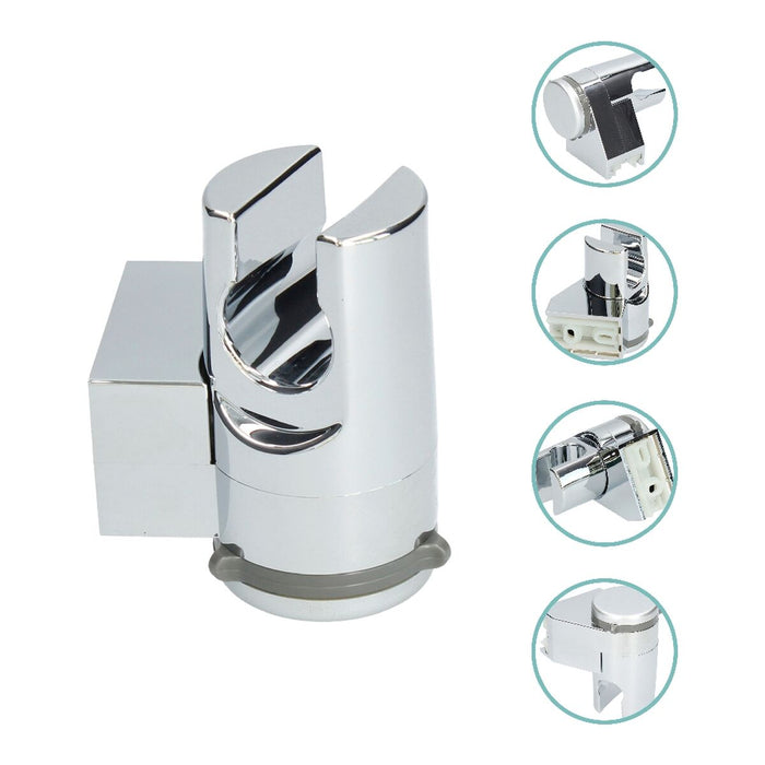 A shower head with a hose to direct the flow Fontastock Stainless steel