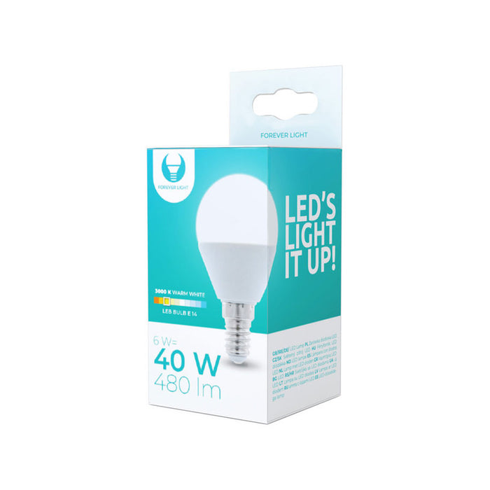 LED BULB E14 6W 3000K 480 LM, FOREVER LIGHT BALL