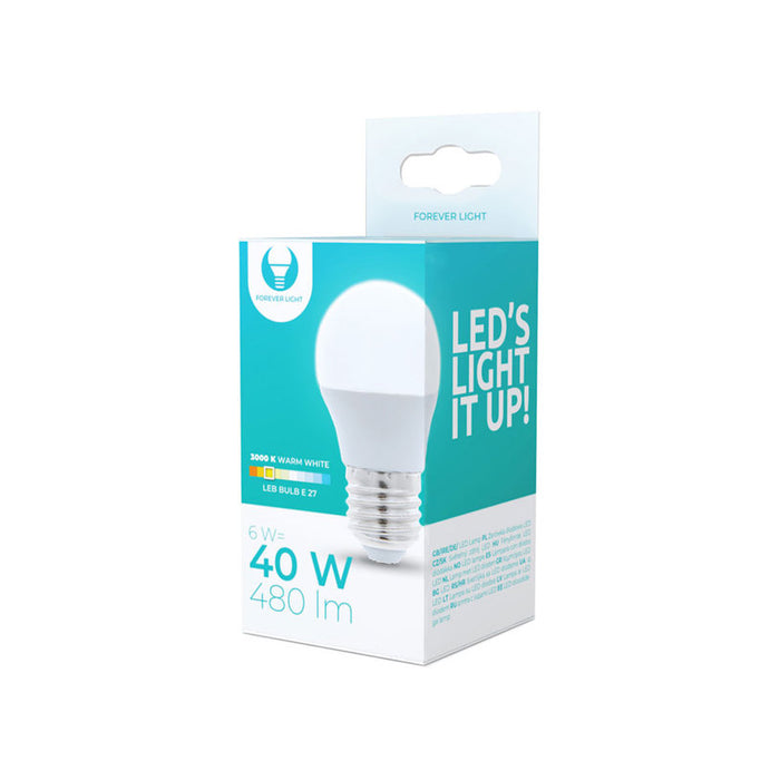 LED BULB E27 6W 3000K 480 LM, FOREVER LIGHT BALL