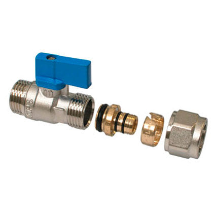SF. FAUCET MINI 1/2" MHF16 BLUE HANDLE FORNARA
