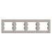FOUR HORIZONTAL FRAME BRONZE SCHNEIDER ASFORA - Ключове и контакти<<<Електроматериали<<<Praktiker&&&Ключове и
