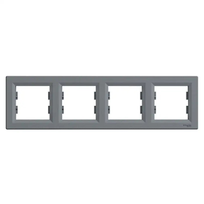 FOUR HORIZONTAL FRAME STEEL SCHNEIDER ASFORA - Ключове и контакти<<<Електроматериали<<<Praktiker&&&Ключове и