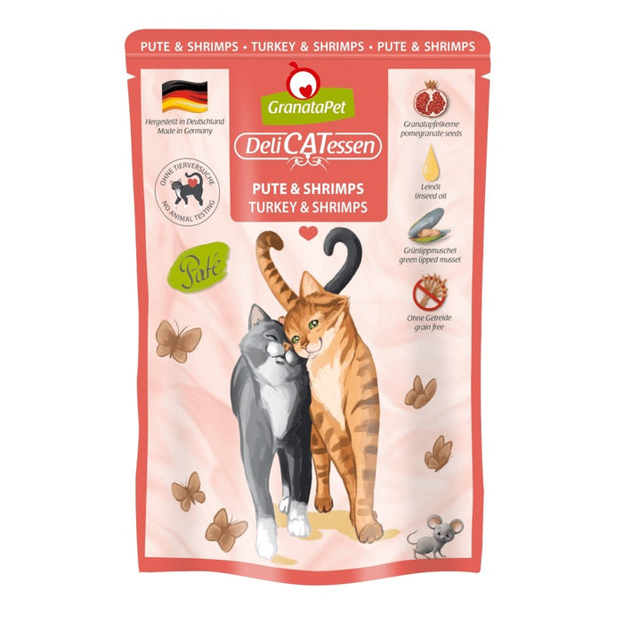 GRANATAPET DeliCATessen Turkey and shrimps - wet cat food - 85g