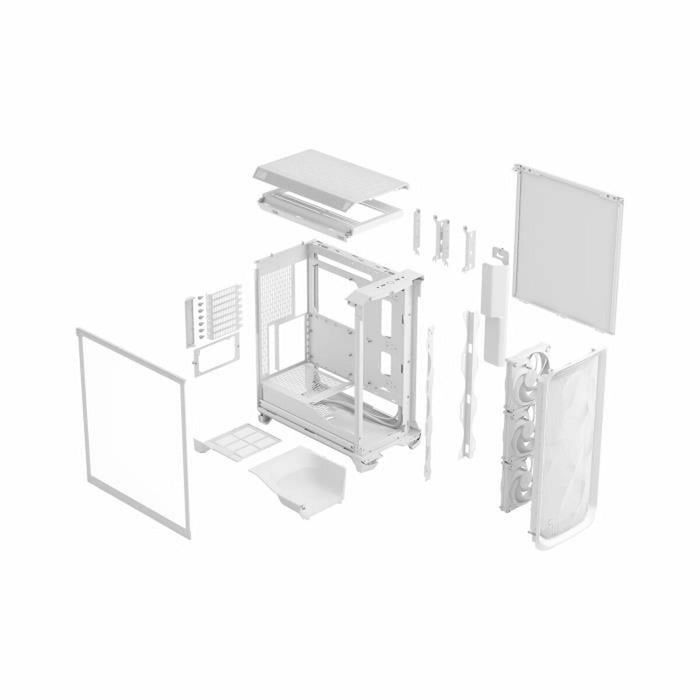 ATX Semi-tower Box Fractal White