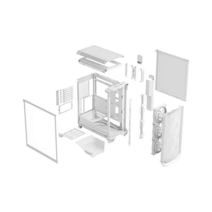 ATX Semi-tower Box Fractal White