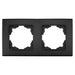 FRAME DOUBLE BLACK VIKO BY PANASONIC Linnera Life - Ключове и контакти<<<Електроматериали<<<Praktiker&&&Ключове и