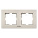 FRAME DOUBLE BRONZE IP20 KARRE+ PANASONIC - Ключове и контакти<<<Електроматериали<<<Praktiker&&&Ключове и