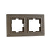 FRAME DOUBLE BRONZE MONO DESPINA - Ключове и контакти<<<Електроматериали<<<Praktiker&&&Ключове и