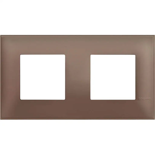 FRAME DOUBLE BROWN MAT BTICINO CLASSIA - Ключове и контакти<<<Електроматериали<<<Praktiker&&&Ключове и