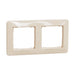 FRAME DOUBLE CREAM SCHNEIDER SEDNA (SDD312802) - Ключове и контакти<<<Електроматериали<<<Praktiker&&&Ключове и