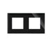 FRAME DOUBLE GLASS BLACK LUXON - Ключове и контакти<<<Електроматериали<<<Praktiker&&&Ключове и