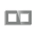 FRAME DOUBLE GLASS GRAY LUXON - Ключове и контакти<<<Електроматериали<<<Praktiker&&&Ключове и