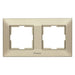 FRAME DOUBLE HORIZONTAL BRONZE PANASONIC Arkedia Slim - Ключове и контакти<<<Електроматериали<<<Praktiker&&&Ключове и