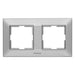 FRAME DOUBLE HORIZONTAL LIGHT GRAY PANASONIC Arkedia Slim - Ключове и контакти<<<Електроматериали<<<Praktiker&&&Ключове