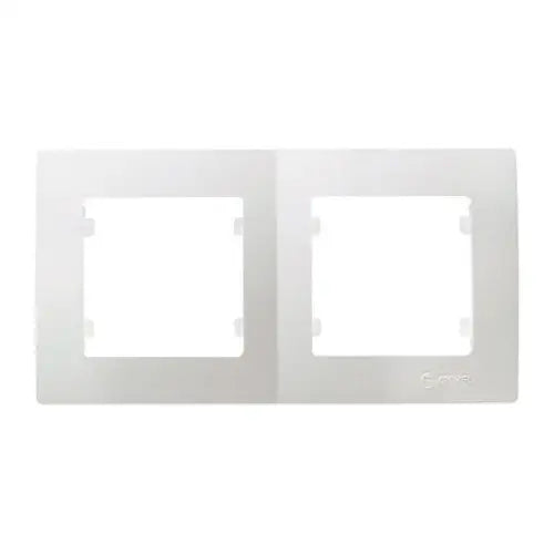 FRAME DOUBLE HORIZONTAL MAKEL Lilium Natural Kare - Ключове и контакти<<<Електроматериали<<<Praktiker&&&Ключове и