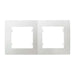 FRAME DOUBLE HORIZONTAL MAKEL Lilium Natural Kare - Ключове и контакти<<<Електроматериали<<<Praktiker&&&Ключове и