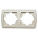 FRAME DOUBLE HORIZONTAL VIKO BY PANASONIC Carmen - Ключове и контакти<<<Електроматериали<<<Praktiker&&&Ключове и