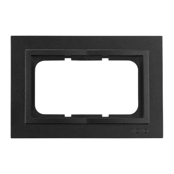 FRAME FOR DOUBLE CONTACT GRAPHITE MONO DESPINA - Ключове и контакти<<<Електроматериали<<<Praktiker&&&Ключове и
