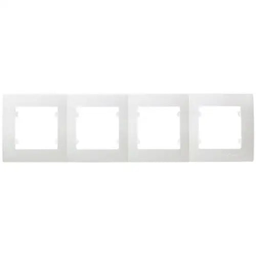 FRAME FOUR HORIZONTAL MAKEL Lilium Natural Kare - Ключове и контакти<<<Електроматериали<<<Praktiker&&&Ключове и