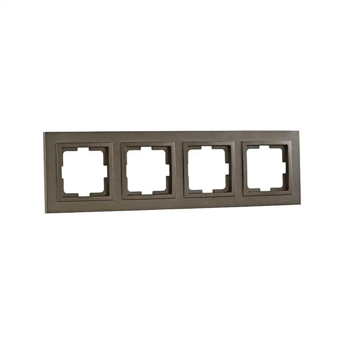 FRAME QUAD BRONZE MONO DESPINA - Ключове и контакти<<<Електроматериали<<<Praktiker&&&Ключове и