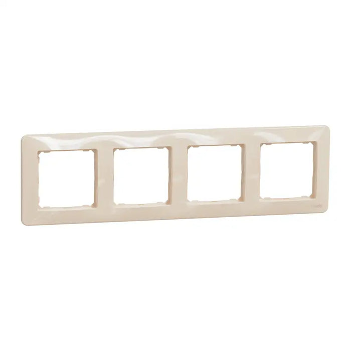 FRAME QUAD CREAM SCHNEIDER SEDNA (SDD312804) - Ключове и контакти<<<Електроматериали<<<Строителни материали<<<Praktiker