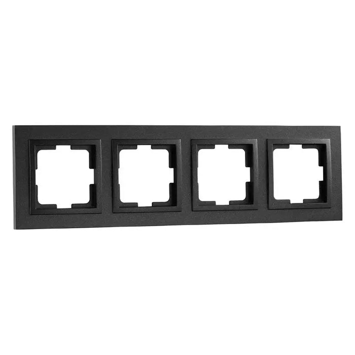 FRAME QUAD GRAPHITE MONO DESPINA - Ключове и контакти<<<Електроматериали<<<Praktiker&&&Ключове и